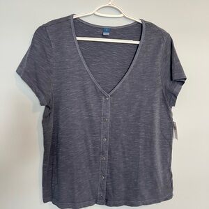 NWT Old Navy V-Neck Button-Up Top